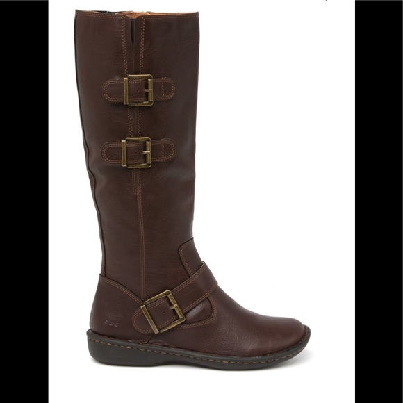 b.o.c. Shoes - B.O.C BORN VIRGINIA TALL LEATHER BROWN BOOTS👢6.5